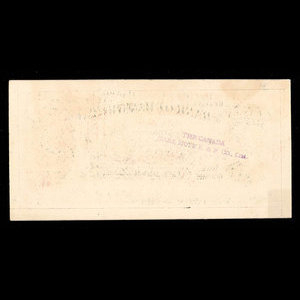 Canada, Bank of Hamilton, 5 dollars : 1 décembre 1887