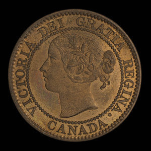 Canada, Victoria, 1 cent : 1859