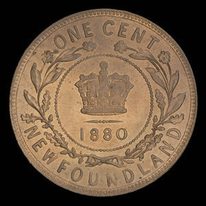 Canada, Victoria, 1 cent : 1880