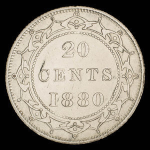 Canada, Victoria, 20 cents : 1880