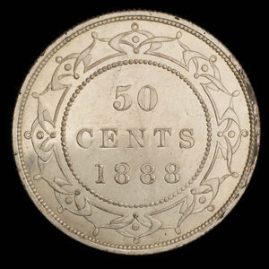 Canada, Victoria, 50 cents : 1888