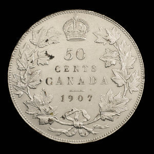 Canada, Édouard VII, 50 cents : 1907