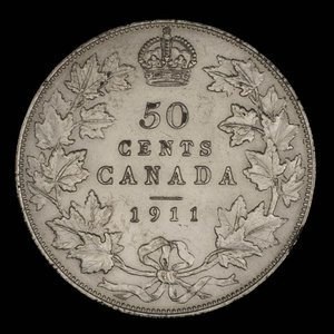 Canada, Georges V, 50 cents : 1911