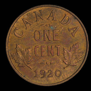 Canada, Georges V, 1 cent : 1920