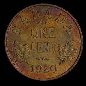 Canada, Georges V, 1 cent : 1920