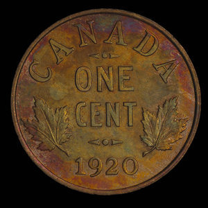 Canada, Georges V, 1 cent : 1920