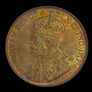 Canada, Georges V, 1 cent : 1920