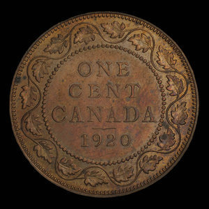 Canada, Georges V, 1 cent : 1920