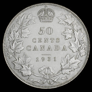 Canada, Georges V, 50 cents : 1931