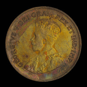 Canada, Georges V, 1 cent : 1936