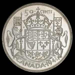 Canada, Georges VI, 50 cents : 1941