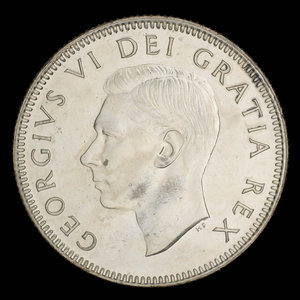 Canada, Georges VI, 25 cents : 1949
