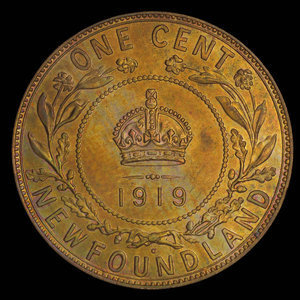 Canada, Georges V, 1 cent : 1919