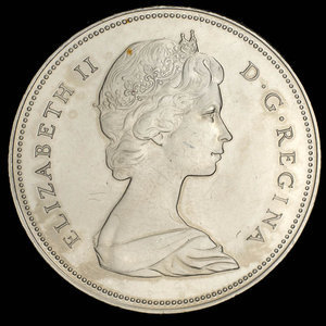 Canada, Élisabeth II, 50 cents : 1968