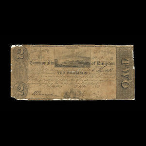 Canada, Commonalty of Kingston, 2 dollars : 13 octobre 1842