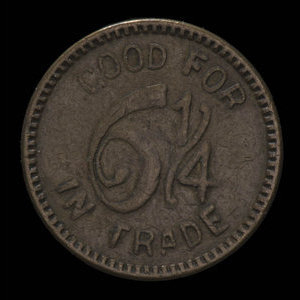 Canada, Kerr's Billiard Hall, 6 1/4 cents :