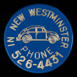 Canada, New Westminster Volkswagon Ltd., aucune dénomination : 1972