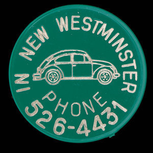 Canada, New Westminster Volkswagon Ltd., aucune dénomination : 1972