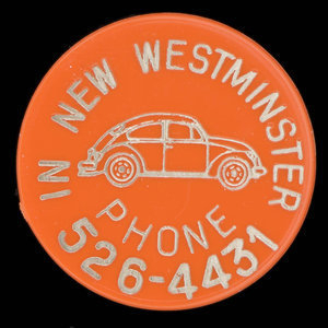 Canada, New Westminster Volkswagon Ltd., aucune dénomination : 1972