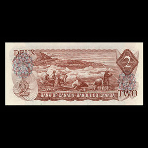 Canada, Banque du Canada, 2 dollars : 1974