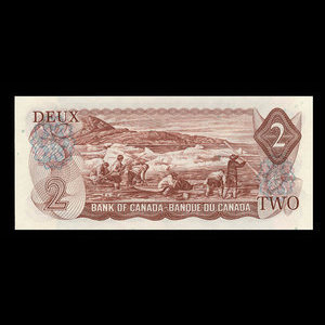 Canada, Banque du Canada, 2 dollars : 1974