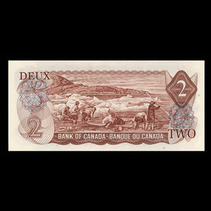 Canada, Banque du Canada, 2 dollars : 1974