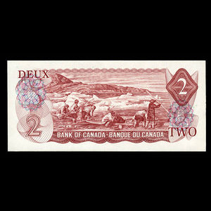 Canada, Banque du Canada, 2 dollars : 1974