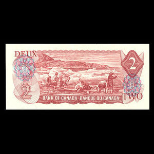 Canada, Banque du Canada, 2 dollars : 1974