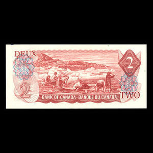 Canada, Banque du Canada, 2 dollars : 1974