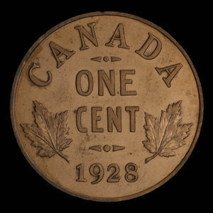 Canada, Georges V, 1 cent : 1928