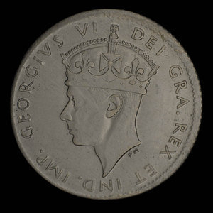 Canada, Georges VI, 10 cents : 1945