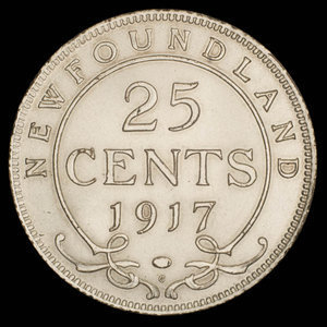 Canada, Georges V, 25 cents : 1917