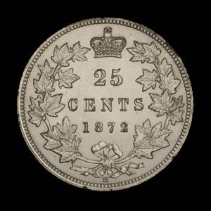 Canada, Victoria, 25 cents : 1872