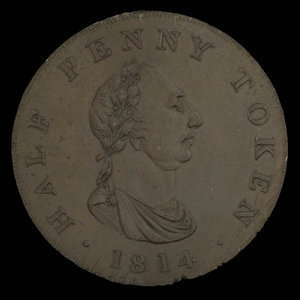 Canada, Carritt & Alport, 1/2 penny : 1814