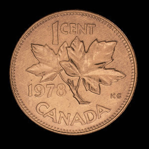 Canada, Élisabeth II, 1 cent : 1978