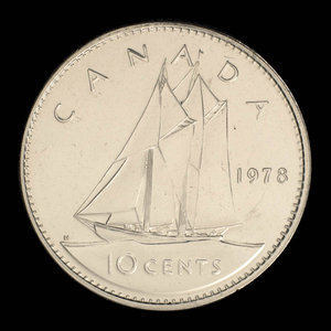 Canada, Élisabeth II, 10 cents : 1978