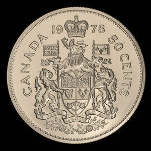 Canada, Élisabeth II, 50 cents : 1978