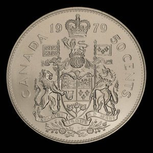 Canada, Élisabeth II, 50 cents : 1979