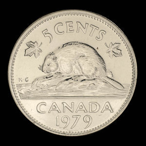 Canada, Élisabeth II, 5 cents : 1979