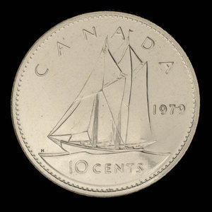 Canada, Élisabeth II, 10 cents : 1979