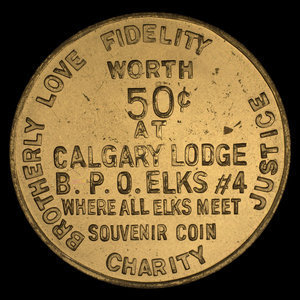 Canada, Élans ( O.B.P.E.) Salle No. 4, 50 cents : 1963