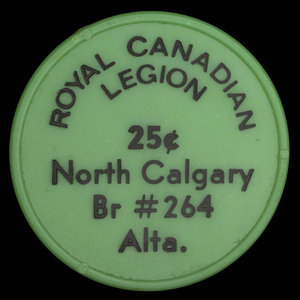 Canada, Légion Royale Canadienne (L.R.C.) No. 264, 25 cents :