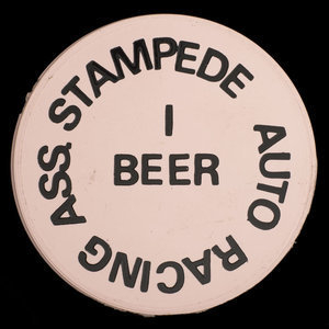 Canada, Stampede Auto Racing Ass., 1 bière :