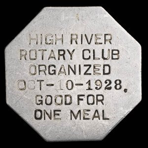 Canada, Rotary Club, 1 repas : 10 octobre 1928