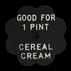 Canada, Palm Dairies Ltd., 1 chopine de crème de céréale : 1982