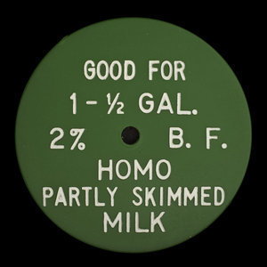 Canada, Union Milk Co. Ltd., 1/2 gallon de lait 2% homogénéisé :