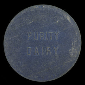 Canada, Purity Dairy, 1 pinte de lait standard : 1949