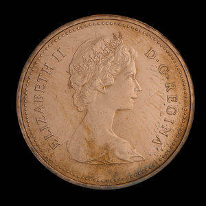 Canada, Élisabeth II, 1 cent : 1980