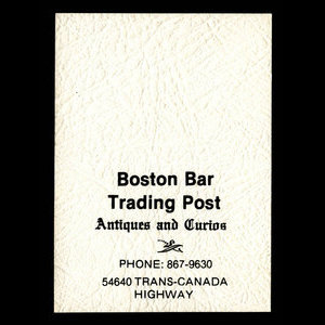 Canada, Boston Bar Trading Post, aucune dénomination : 1975