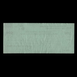 Canada, Corporation Rivière-du-Moulin, 50 cents : 31 mars 1934